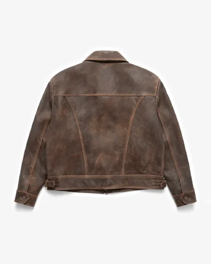 Aged Heavy Wash Leather Jacket 1.webp