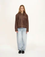 Aged Heavy Wash Leather Jacket 8.webp