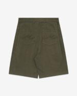 Olive Side Pleat Shorts2.jpg