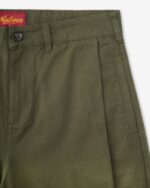 Olive Side Pleat Shorts4.jpg