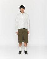 Olive Side Pleat Shorts5.jpg