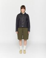 Olive Side Pleat Shorts7.jpg