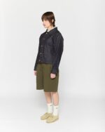 Olive Side Pleat Shorts8.jpg