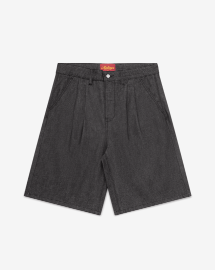 Raw Black Pleated Shorts1.png