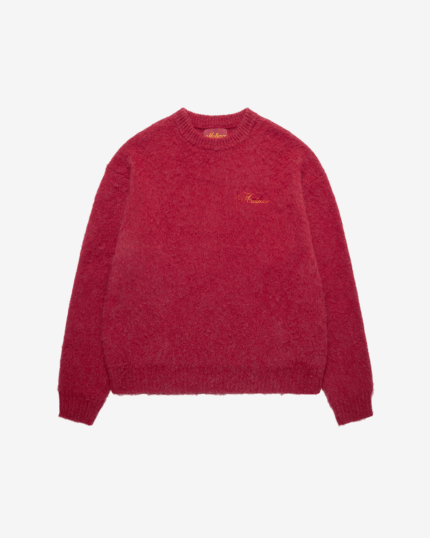 Shaggy Mohair Knit Wine01.png